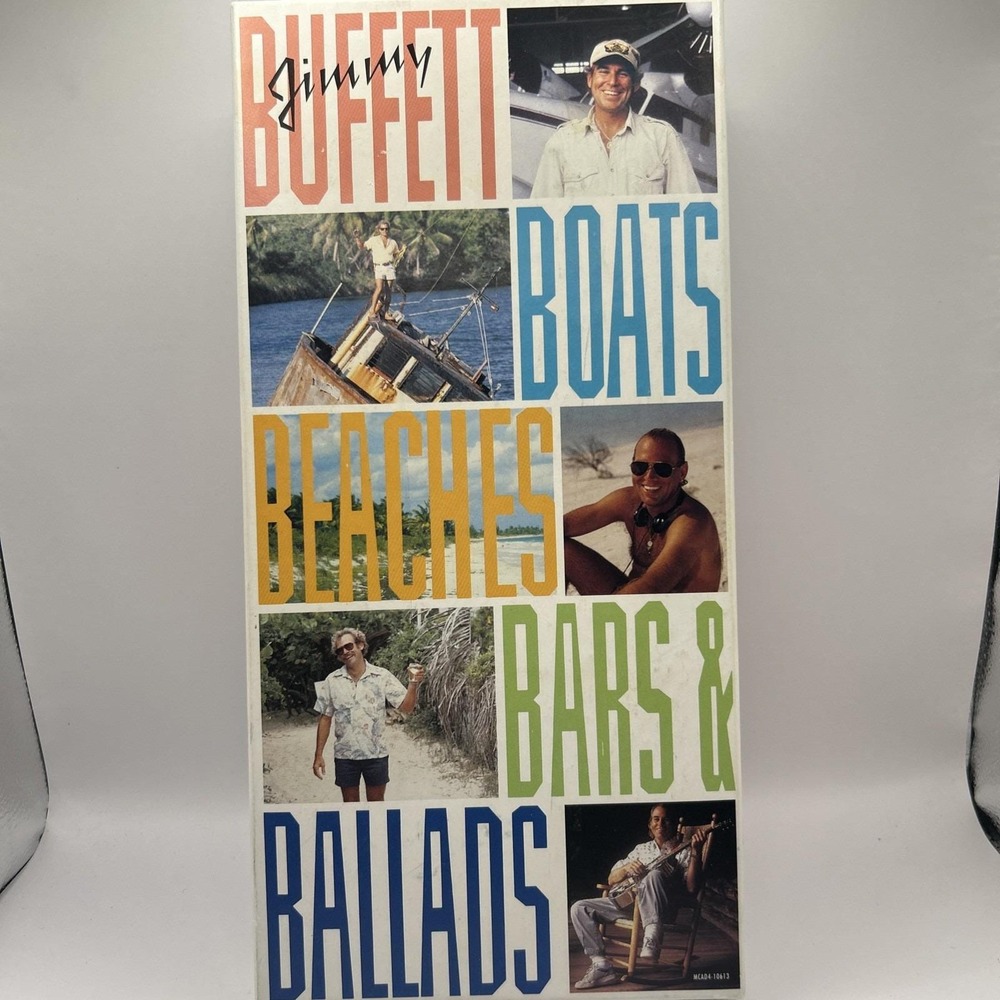 Jimmy Buffett Boats, Beaches, Bars & Ballads 4CD Box Set 1992 MCA MCAD4-10613